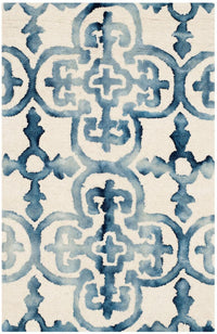 Safavieh Dip Dye Ddy711P Ivory / Navy Damask Area Rug