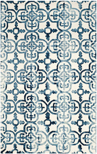 Safavieh Dip Dye Ddy711P Ivory / Navy Damask Area Rug