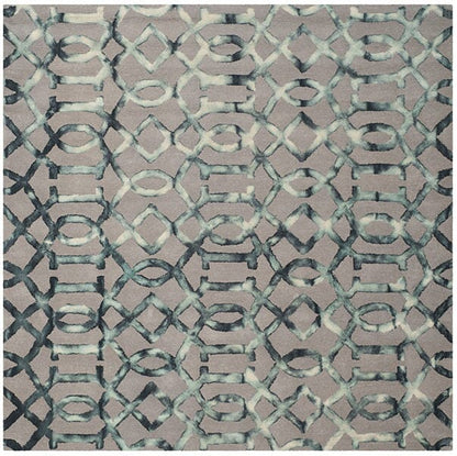 Safavieh Dip Dye Ddy712B Grey / Charcoal Geometric Area Rug