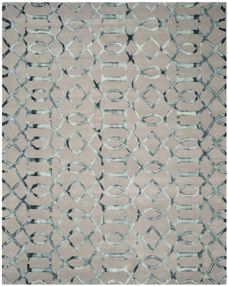 Safavieh Dip Dye Ddy712B Grey / Charcoal Geometric Area Rug