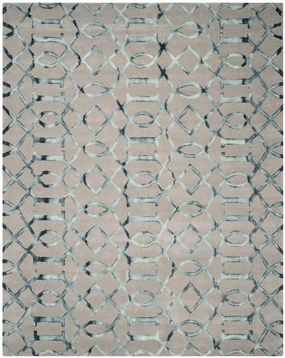 Safavieh Dip Dye Ddy712B Grey / Charcoal Geometric Area Rug