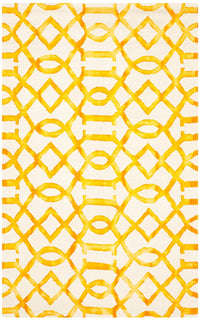 Safavieh Dip Dye Ddy712C Ivory / Gold Geometric Area Rug