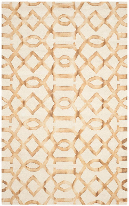 Safavieh Dip Dye Ddy712E Ivory / Camel Geometric Area Rug