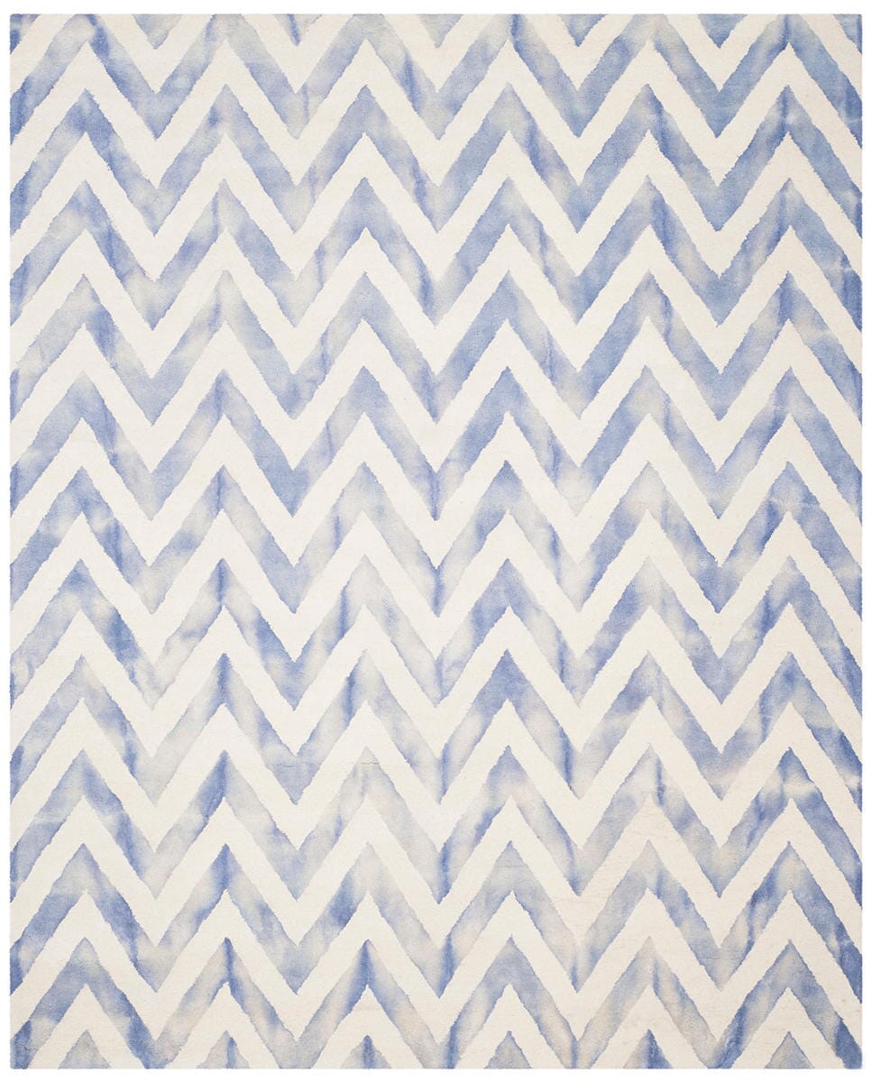 Safavieh Dip Dye Ddy715A Ivory / Blue Chevron Area Rug