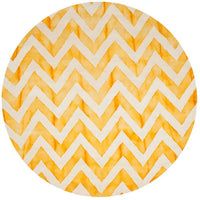 Safavieh Dip Dye Ddy715C Ivory / Gold Chevron Area Rug