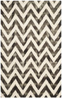 Safavieh Dip Dye Ddy715D Ivory / Charcoal Chevron Area Rug