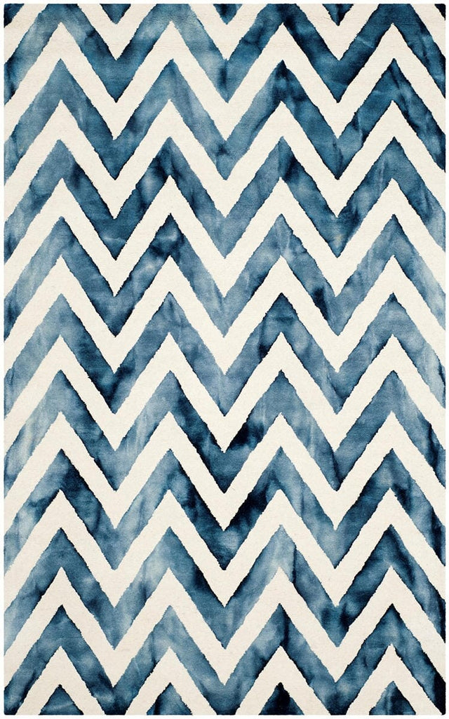 Safavieh Dip Dye Ddy715P Ivory / Navy Chevron Area Rug