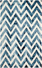 Safavieh Dip Dye Ddy715P Ivory / Navy Chevron Area Rug