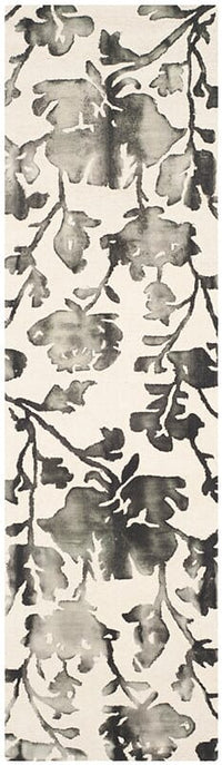 Safavieh Dip Dyed Ddy716D Ivory / Charcoal Floral / Country Area Rug