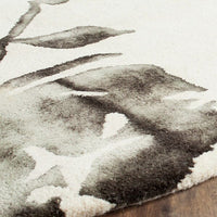 Safavieh Dip Dyed Ddy716D Ivory / Charcoal Floral / Country Area Rug