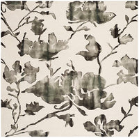 Safavieh Dip Dyed Ddy716D Ivory / Charcoal Floral / Country Area Rug