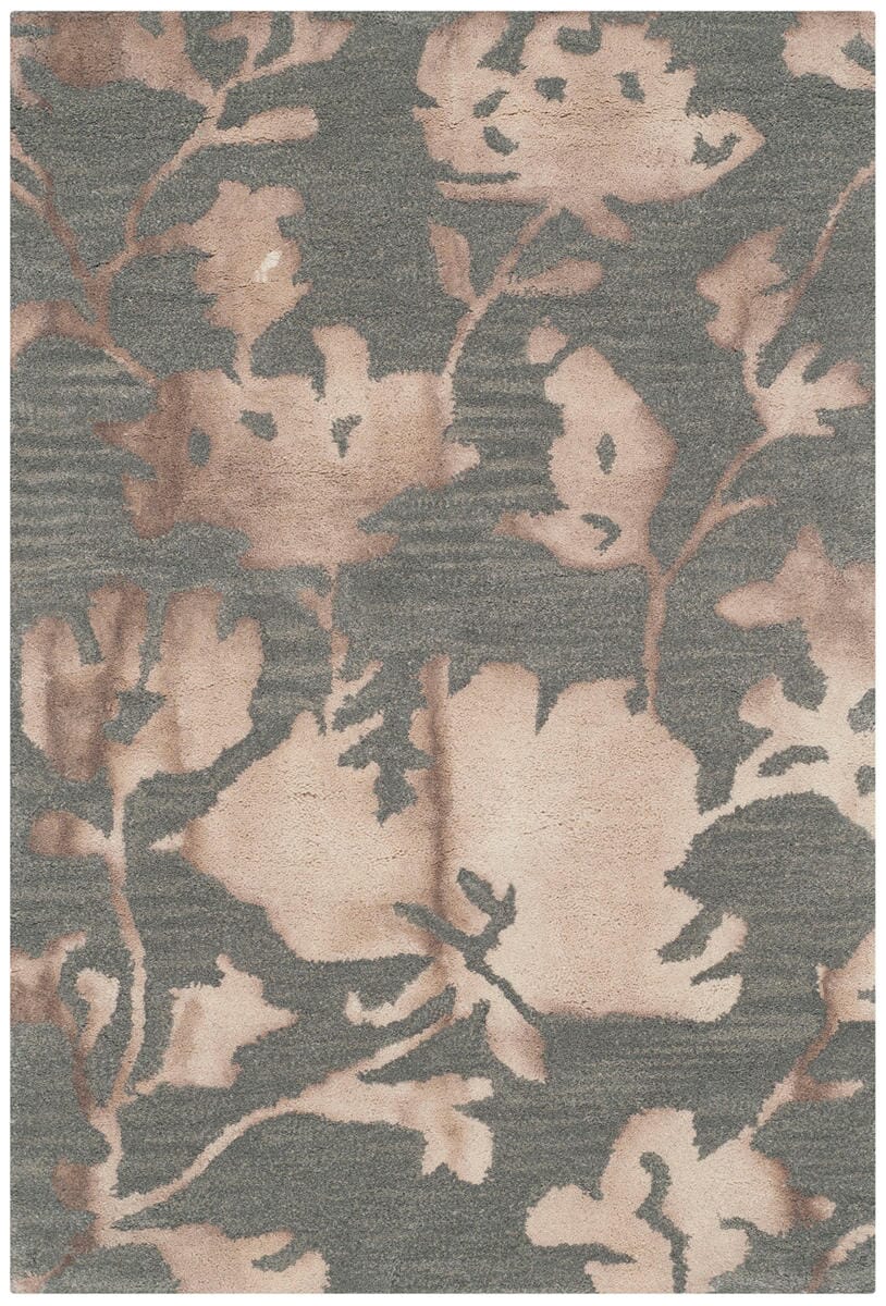 Safavieh Dip Dyed Ddy716K Grey / Beige Floral / Country Area Rug