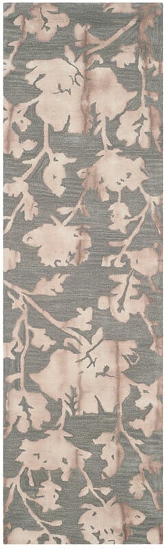 Safavieh Dip Dyed Ddy716K Grey / Beige Floral / Country Area Rug