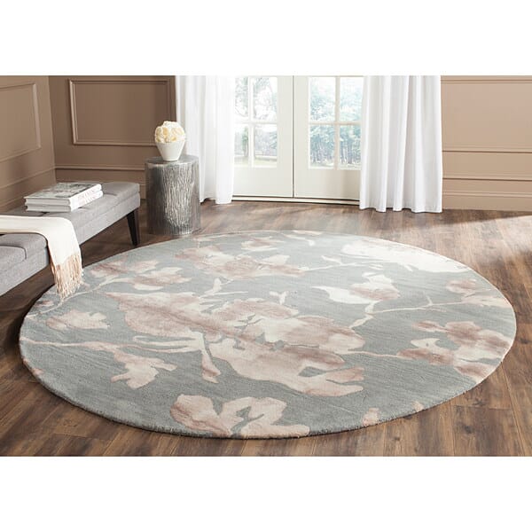 Safavieh Dip Dyed Ddy716K Grey / Beige Floral / Country Area Rug