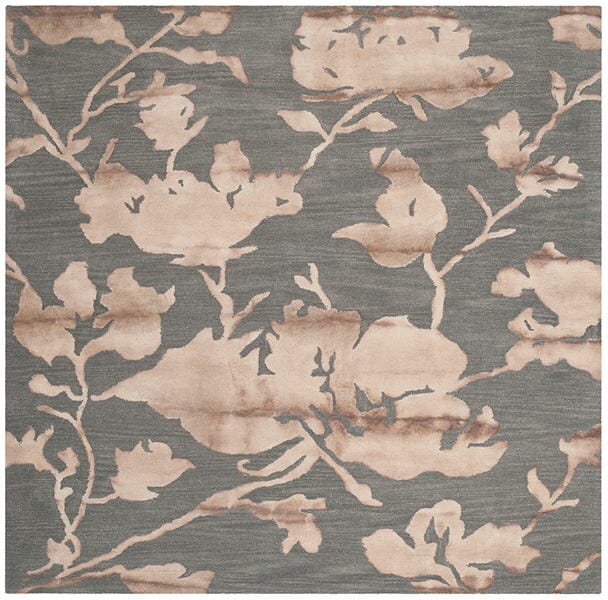Safavieh Dip Dyed Ddy716K Grey / Beige Floral / Country Area Rug