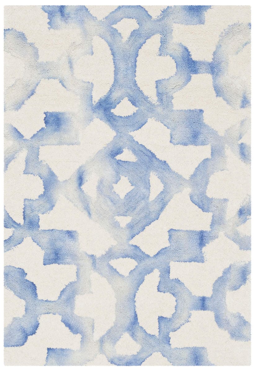 Safavieh Dip Dyed Ddy717A Ivory / Blue Geometric Area Rug