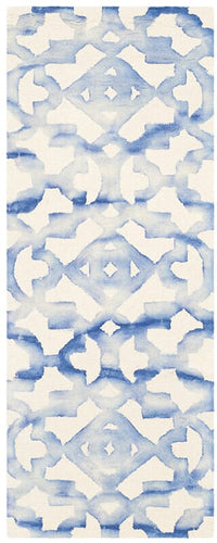 Safavieh Dip Dyed Ddy717A Ivory / Blue Geometric Area Rug