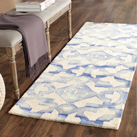 Safavieh Dip Dyed Ddy717A Ivory / Blue Geometric Area Rug