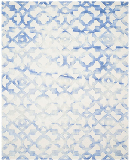 Safavieh Dip Dyed Ddy717A Ivory / Blue Geometric Area Rug