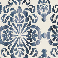 Safavieh Dip Dyed Ddy719P Ivory / Navy Damask Area Rug