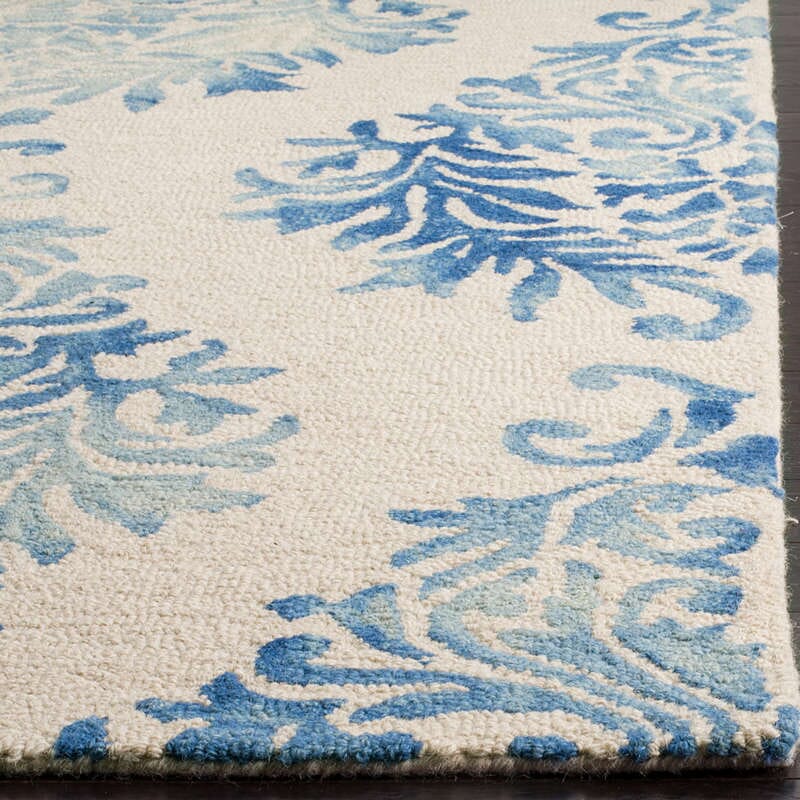 Safavieh Dip Dye Ddy780A Ivory / Blue Area Rug