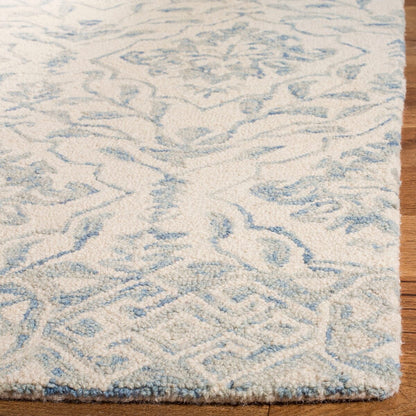 Safavieh Dip Dye Ddy901L Light Blue / Ivory Damask Area Rug