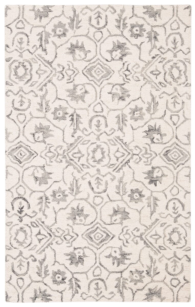 Safavieh Dip Dye Ddy902F Grey / Ivory Damask Area Rug