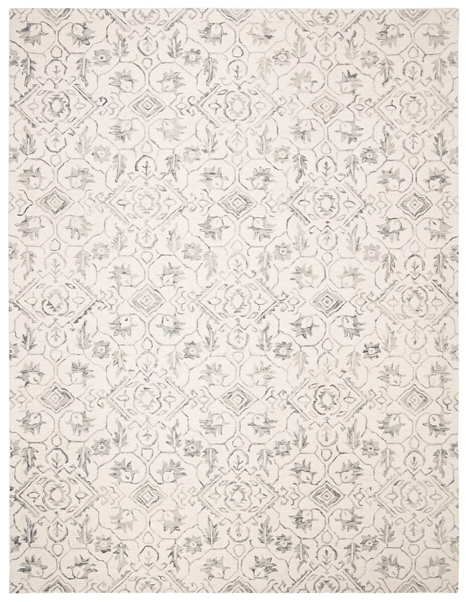 Safavieh Dip Dye Ddy902F Grey / Ivory Damask Area Rug