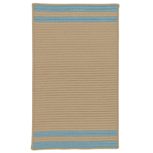 Colonial Mills Denali End Stripe De25 Federal Blue Striped Area Rug