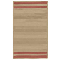 Colonial Mills Denali End Stripe De35 Brick Red Striped Area Rug