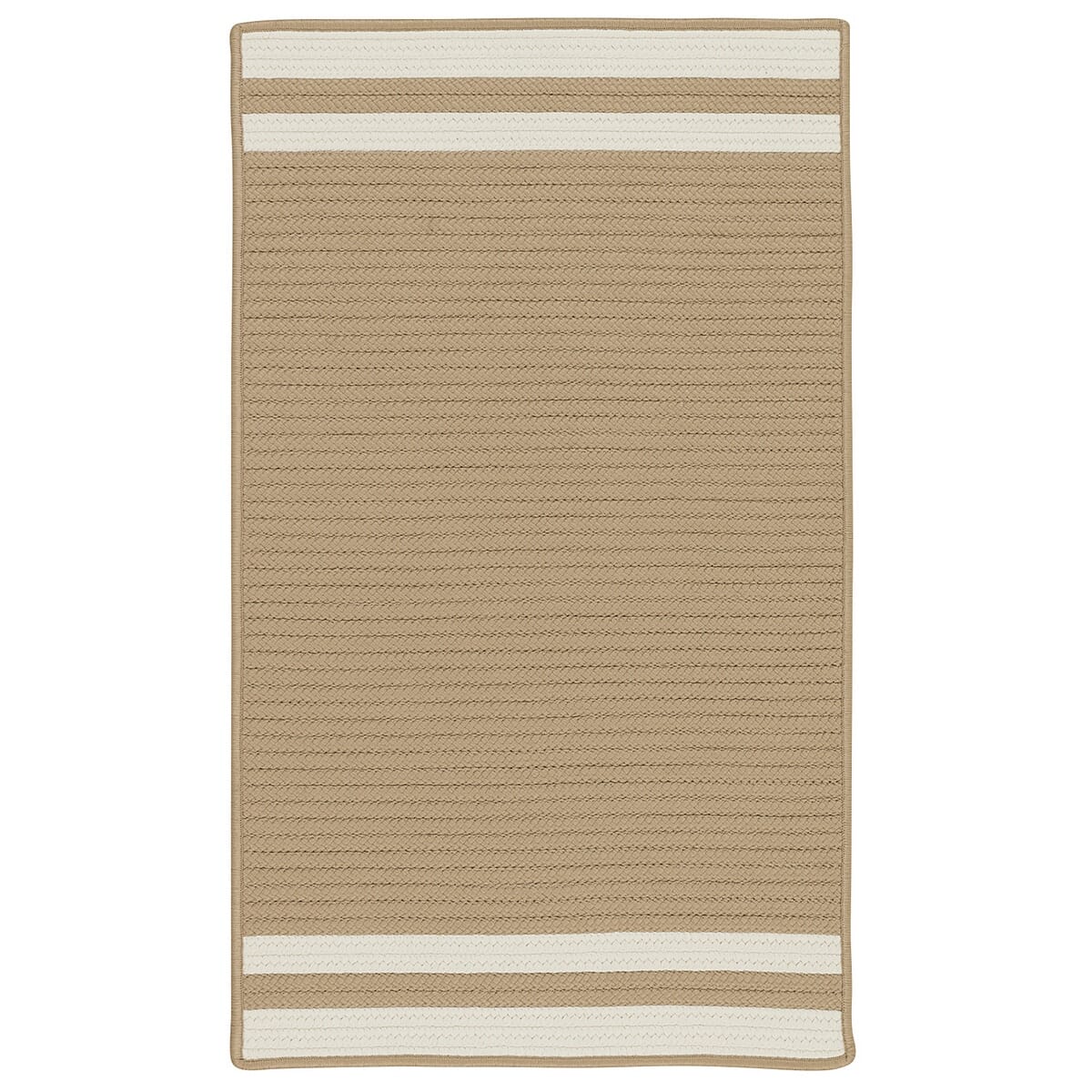 Colonial Mills Denali End Stripe De55 Ivory Striped Area Rug