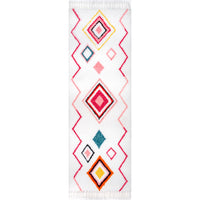 Nuloom Ingrid Diamond Nin2033A Pink Multi Area Rug