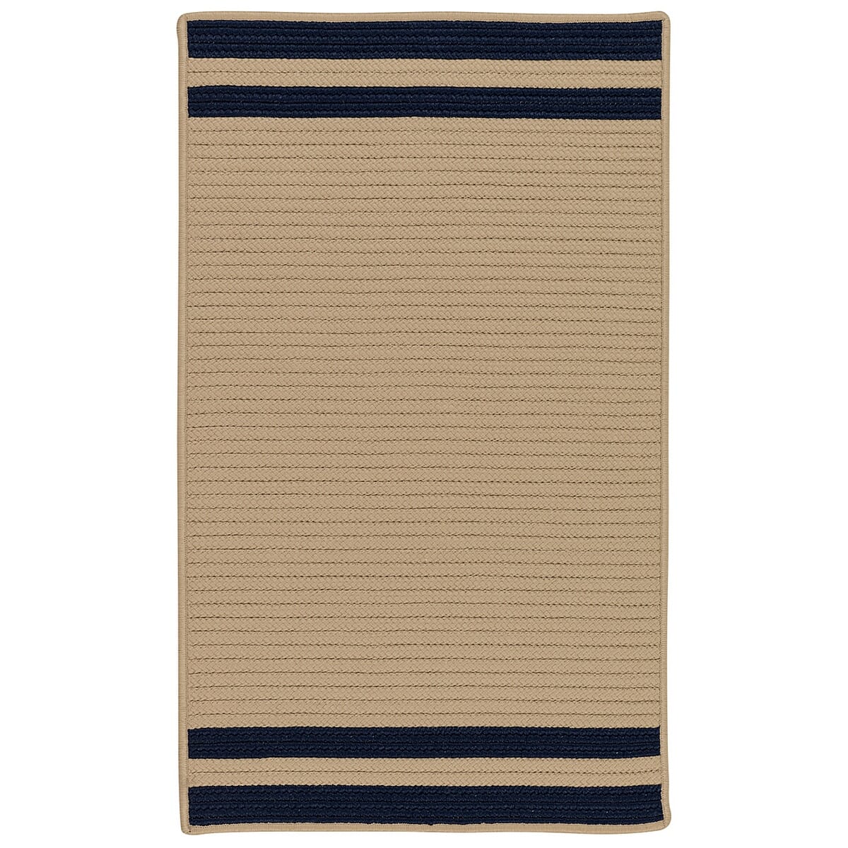 Colonial Mills Denali End Stripe De75 Navy Striped Area Rug