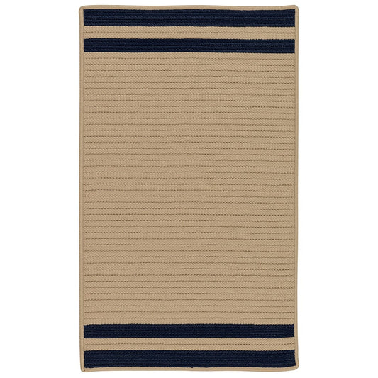 Colonial Mills Denali End Stripe De75 Navy Striped Area Rug