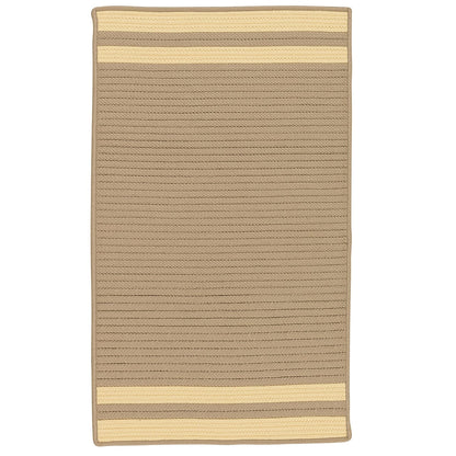 Colonial Mills Denali End Stripe De95 Yellow Striped Area Rug