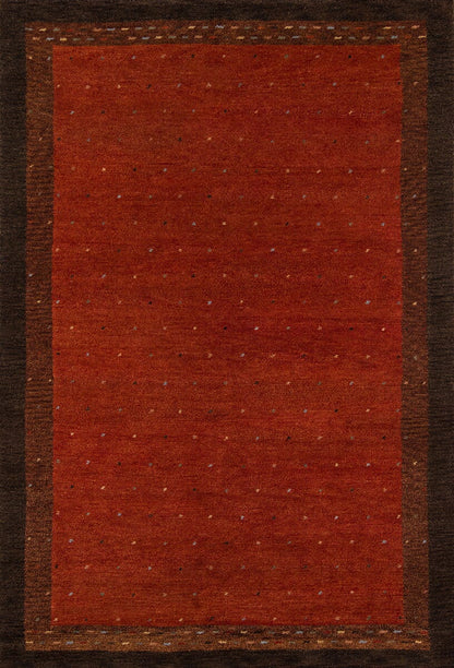 Momeni Desert Gabbeh dg-01 Paprika Solid Color Area Rug