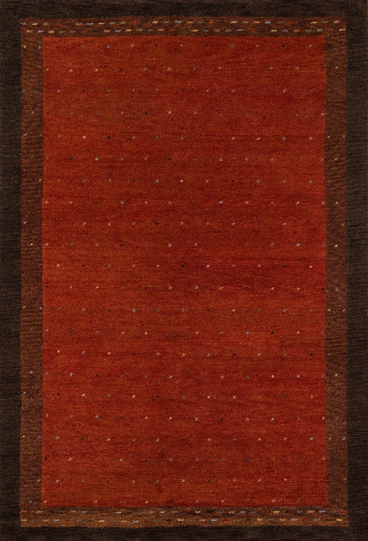 Momeni Desert Gabbeh dg-01 Paprika Solid Color Area Rug