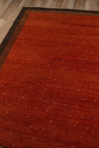 Momeni Desert Gabbeh dg-01 Paprika Solid Color Area Rug