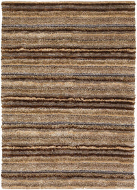 Chandra Delight del14801 Brown Striped Area Rug