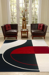 Momeni Delhi dl-22 Black Geometric Area Rug