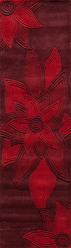 Momeni Delhi dl-40 Red Floral / Country Area Rug