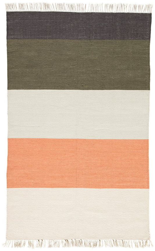 Jaipur Desert Swane Des18 Canyon Sunset / Beetle Striped Area Rug