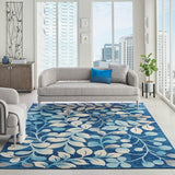 Nourison Tranquil Tra03 Navy Rugs.