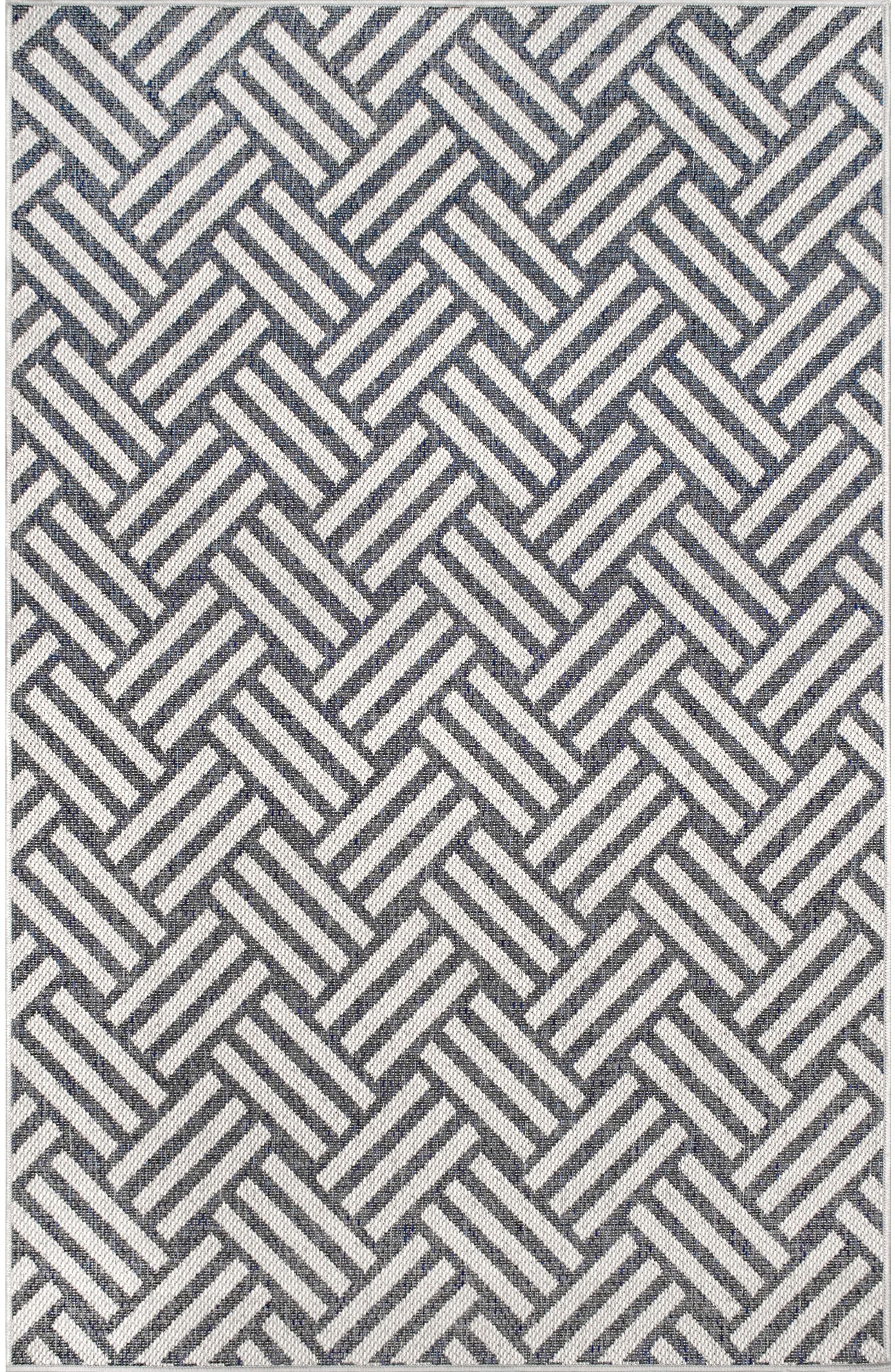 Nuloom Wynter Homely Herringbone Nwy2845A Gray Area Rug