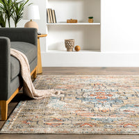 Nuloom Marley Cardinal Cartouche Nma2278A Beige Area Rug