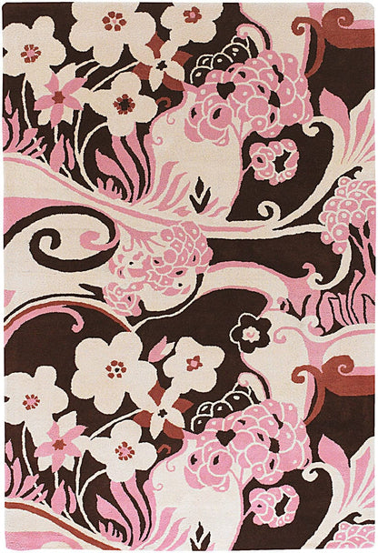 Chandra Dharma dha-7531 Pink Floral / Country Area Rug