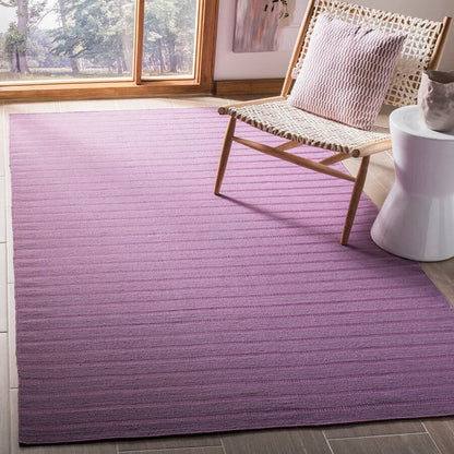 Safavieh Dhurries Dhu313C Lavander Striped Area Rug