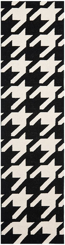 Safavieh Dhurries Dhu570A Black / Ivory Geometric Area Rug