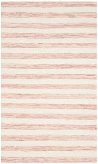 Safavieh Dhurries Dhu575D Rust / Ivory Striped Area Rug