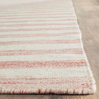 Safavieh Dhurries Dhu575D Rust / Ivory Striped Area Rug